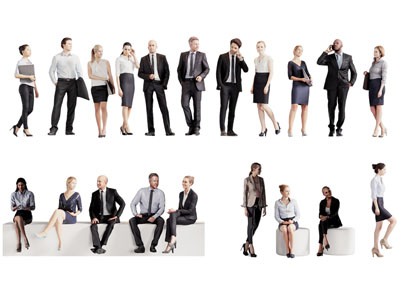 现代职场男人 女人 多人 人物3d模型 现代职场男人 女人 多人 人物