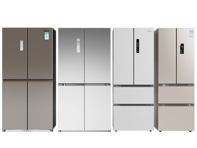 现代双扇 上三开门电冰箱3d模型 现代双扇 上三开门电冰箱