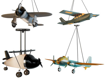 现代飞机造的吊灯