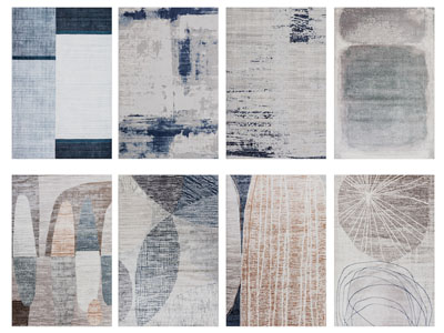 现代长方形地毯3d模型 现代长方形地毯