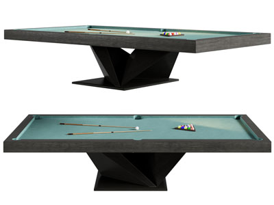 现代长方形台球桌3d模型 现代长方形台球桌