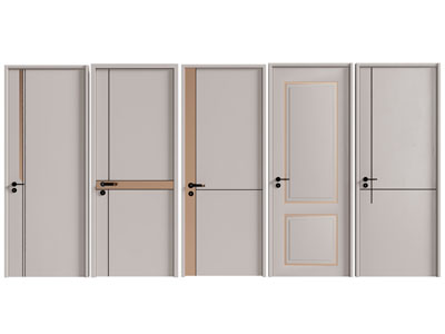 现代单扇平开门