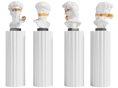 欧式人物雕塑雕刻摆件组合3d模型 欧式人物雕塑雕刻摆件组合