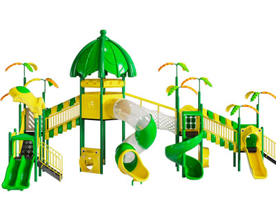 现代户外滑滑梯3d模型 现代户外滑滑梯