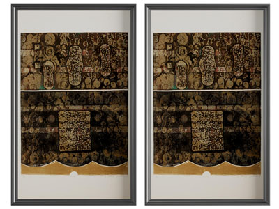 现代复古、中古风装饰挂画3d模型 现代复古、中古风装饰挂画