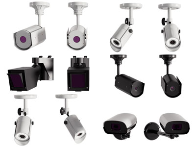 现代三六零无死角监控摄像头3d模型 现代三六零无死角监控摄像头