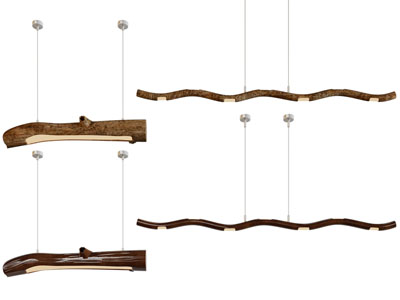 侘寂风树枝造的吊灯