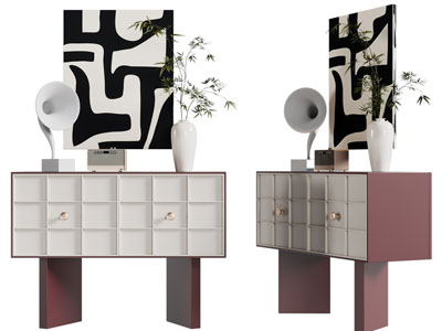 侘寂风玄关柜 边柜