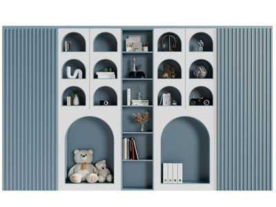 现代儿童玩具装饰柜