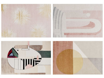 现代长方形地毯3d模型 现代长方形地毯