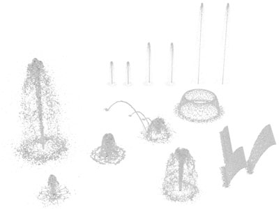现代喷泉水柱、广场喷泉水景