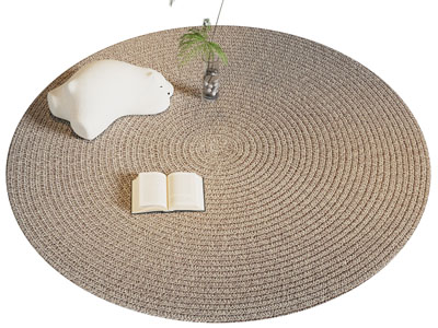 侘寂风圆形草编地毯3d模型 侘寂风圆形草编地毯