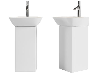 现代立式洗手盆