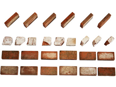 现代砖块、红砖、断砖、旧砖、墙砖