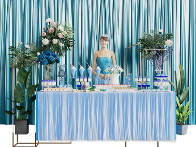 现代午茶茶歇 甜点台 美陈