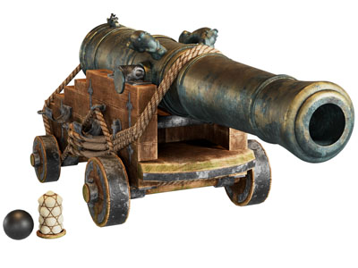 现代大炮、古代军事火炮3d模型 现代大炮、古代军事火炮