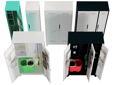 现代拖把杂物收纳储物柜