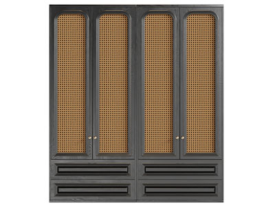 侘寂风衣柜3d模型 侘寂风衣柜
