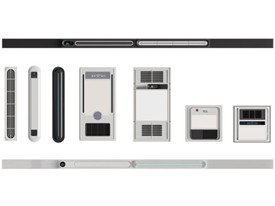 现代暖风扇 线形浴霸3d模型 现代暖风扇 线形浴霸