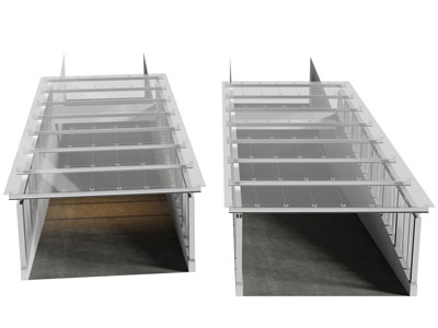 现代地停车场入口、地车库入口