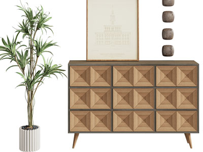 北欧中古风玄关柜 边柜