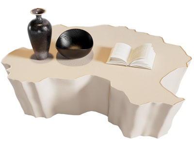 侘寂风奶油风异形茶几3d模型 侘寂风奶油风异形茶几