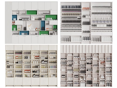 现代化妆品展柜 货架