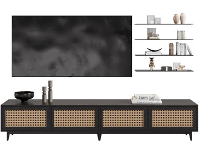 侘寂风电视柜 电视