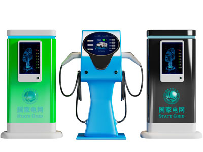 现代新能源电车充电桩3d模型 现代新能源电车充电桩