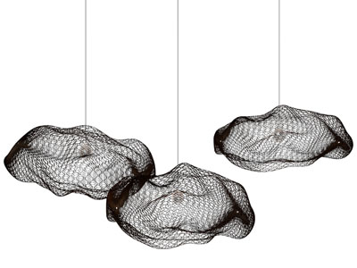 现代云朵网状吊灯