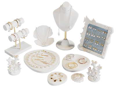 现代轻奢珊瑚造的首饰收纳架