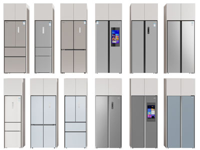 现代电冰箱3d模型 现代电冰箱