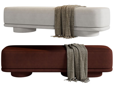 现代长方形沙发凳子