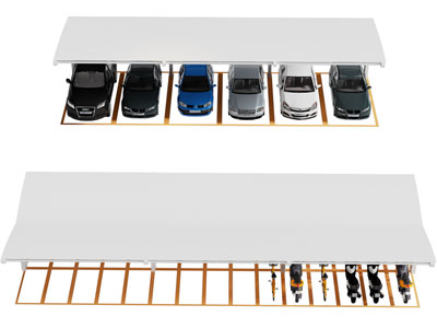 现代汽车 自行车停车场