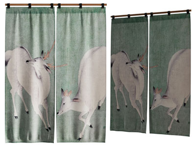 现代双扇门帘 挂帘3d模型 现代双扇门帘 挂帘