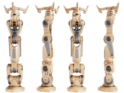 现代智能手臂 机器人3d模型 现代智能手臂 机器人