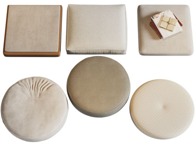 现代方形 圆形坐垫 沙发垫