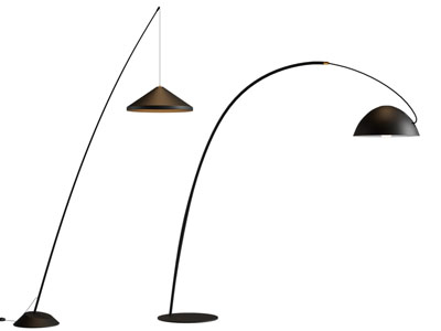 现代金属落地灯