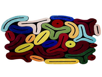 现代异形地毯3d模型 现代异形地毯