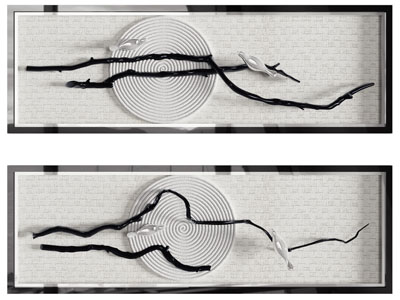 新中式立体装饰挂画 墙饰3d模型 新中式立体装饰挂画 墙饰