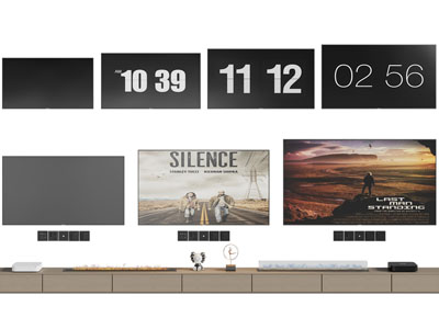现代电视机3d模型 现代电视机