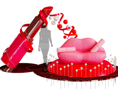 现代化妆品美陈