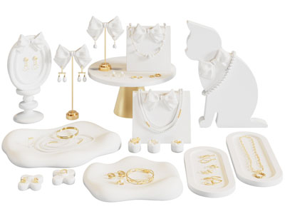 现代猫咪造的首饰收纳展示架