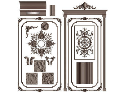 欧式雕花石膏线条 灯盘 装饰构件