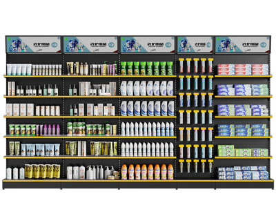 现代便利店超市洗化用品货架 展柜