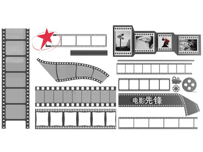 现代胶片造的墙饰
