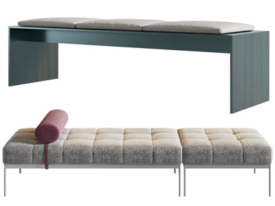 现代长方形沙发凳子