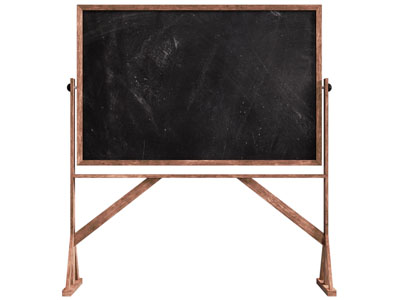 现代木质边框支架的黑板