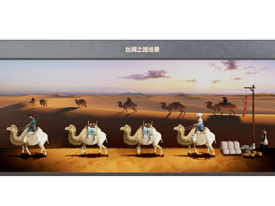 现代丝绸之路展览场景