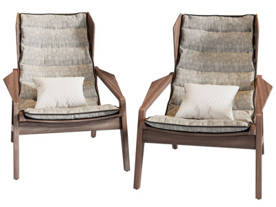 现代实木休闲椅子